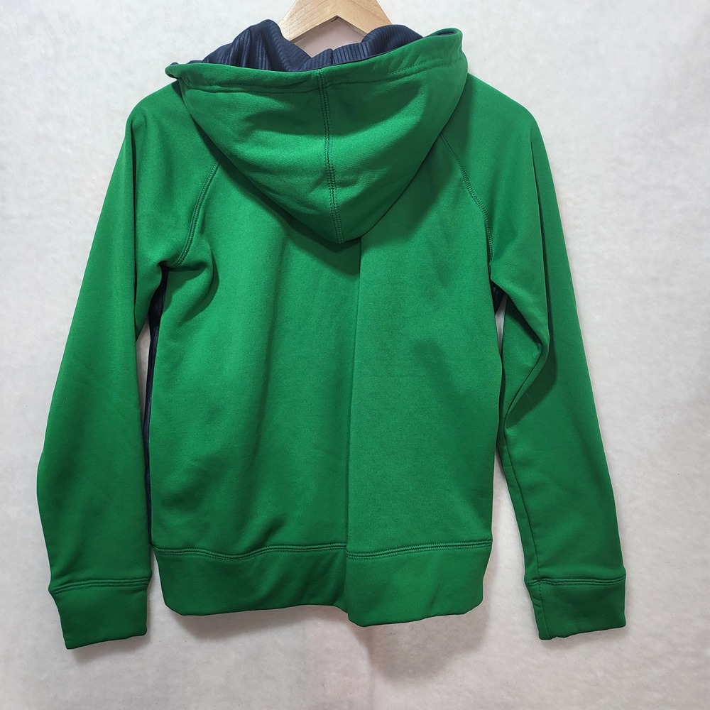 Colosseum Notre Dame Fighting Irish Green Full Zip Hoodie Jacket Fleece Lined M - Picture 5 of 7